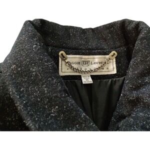 Maggie Lawrence Collection Coat Jacket Wool Blend Lined Black‎ Womens Sixteen